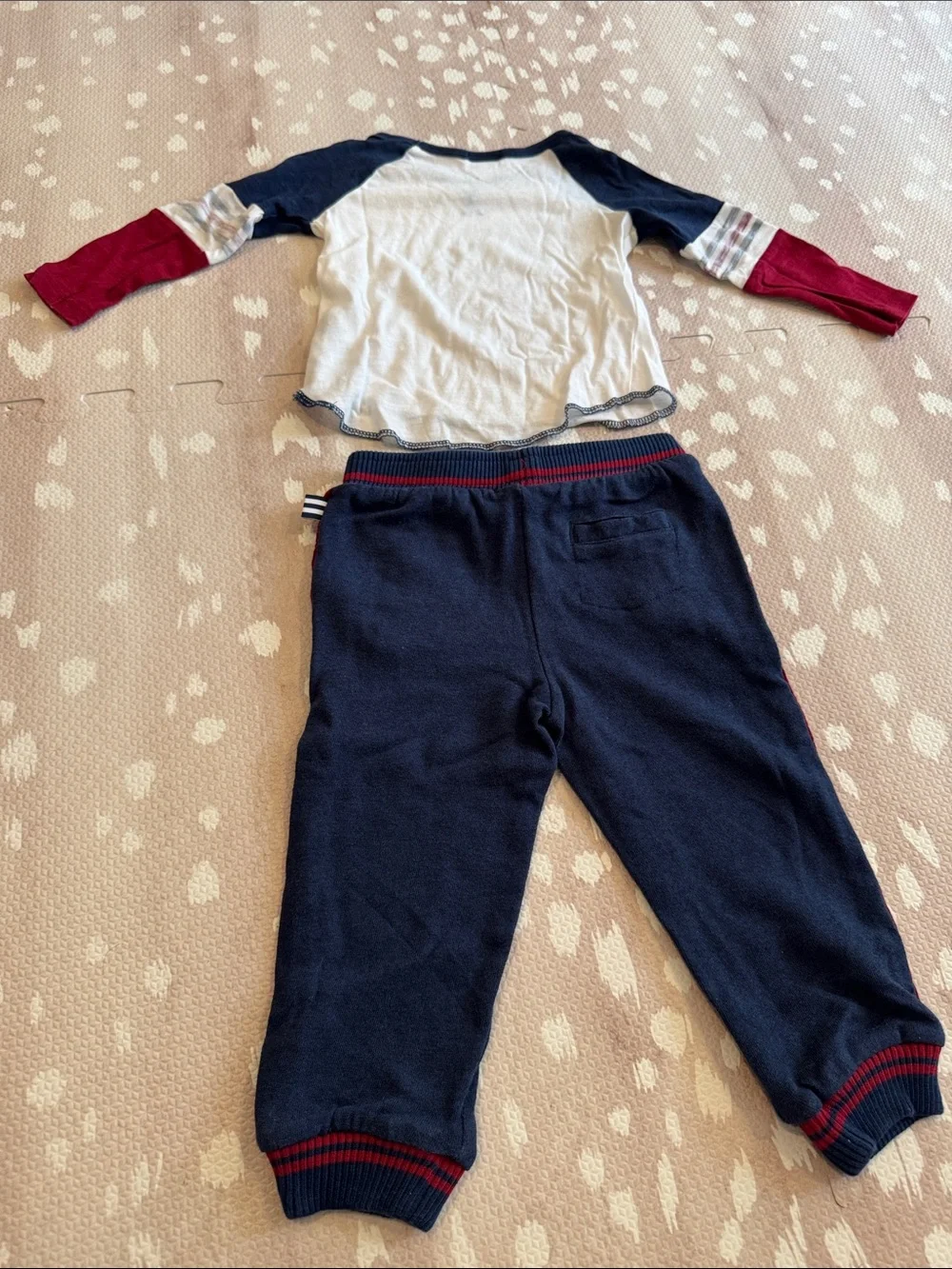 Splendid Boys 18-24M Matching Outfit Raglan Tee & Jogger Sweatpants Set